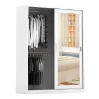 PIRA - KELSEY 150A MWDSL LEMARI PAKAIAN BESI SLIDING / PINTU GESER warna WHITE - PIRA - foto 3