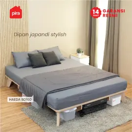 PIRA - HAEDA BD160 DIPAN / DIPAN TEMPAT TIDUR / ALAS KASUR / RANJANG warna PRO OAK - PIRA - foto 2