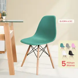PIRA - BJORN DC KURSI KERJA / KURSI MAKAN / KURSI TERAS / KURSI CAFE / KURSI SANTAI / KURSI BELAJAR / KURSI PLASTIK warna DARK GREEN - PIRA - foto 1