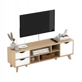 PIRA METROPOLIS OX - FUJI TV1200 MEJA TV / RAK TV / LEMARI TV warna PRO OAK - WHITE - PIRA METROPOLIS OX - foto 13
