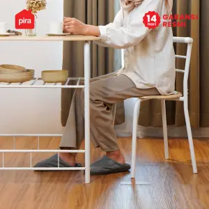 PIRA - SWAN DTS SET MEJA MAKAN DENGAN 2 SET KURSI warna PRO OAK - WHITE - PIRA METROPOLIS - foto 9