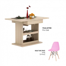 TIVA DT110 PRO OAK + BJORN DC PINK 4 PCS - foto 2