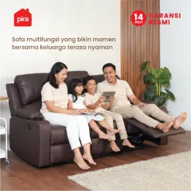PIRA - BISHOP 3 RS SOFA RECLINER / SOFA 3 SEAT warna DARK BROWN - BAVARIAN - foto 4