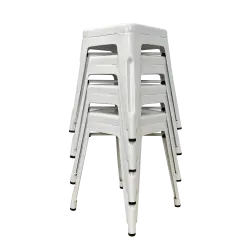 PIRA - KORG LC KURSI CAFE / KURSI BESI / KURSI MAKAN / KURSI OUTDOOR / BANGKU BESI warna WHITE - PIRA - foto 10