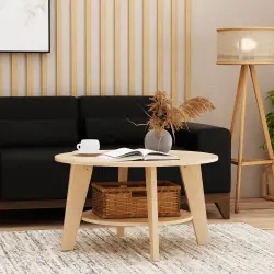 PIRA - OLSEN CT MEJA TAMU KAYU TERANG warna PRO OAK - PIRA - foto 4