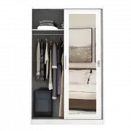 PIRA - CATTA 120 MWDSL LEMARI PAKAIAN BESI SLIDING / PINTU GESER warna LIGHT MARBLE - PIRA - foto 5