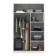 PIRA - CATTA 120 MWDSL LEMARI PAKAIAN BESI SLIDING / PINTU GESER warna LIGHT MARBLE - PIRA - foto 6