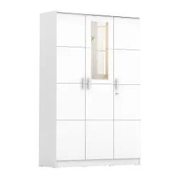 PIRA METROPOLIS -  ALBA BAZ 3P LEMARI PAKAIAN 3 PINTU warna WHITE - METROPOLIS - foto 3