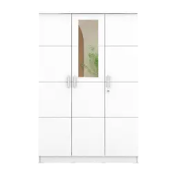PIRA METROPOLIS -  ALBA BAZ 3P LEMARI PAKAIAN 3 PINTU warna WHITE - METROPOLIS - foto 4