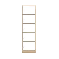 PIRA METROPOLIS - ALBA RSG 5 TS RAK SERBAGUNA / LEMARI SUSUN warna SONOMA OAK - WHITE - METROPOLIS - foto 3