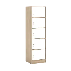 PIRA METROPOLIS - ALBA RSG 5 TS RAK SERBAGUNA / LEMARI SUSUN warna SONOMA OAK - WHITE - METROPOLIS - foto 6