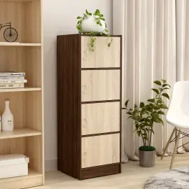 PIRA METROPOLIS - ALBA RSG 4 TS RAK SERBAGUNA / LEMARI SUSUN warna AMERICAN WALNUT - SONOMA OAK - METROPOLIS - foto 6