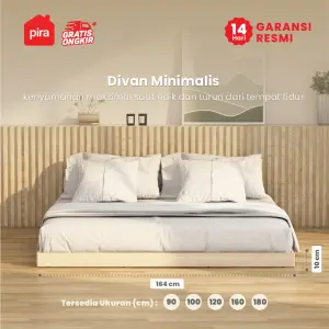 PIRA - NEST BD160 DIPAN LESEHAN / ALAS TEMPAT TIDUR / TATAKAN DIPAN / RANJANG warna PRO OAK - PIRA - foto 2