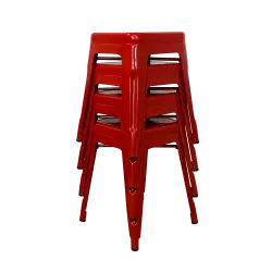 PIRA - KORG LC KURSI CAFE / KURSI BESI / KURSI MAKAN / KURSI OUTDOOR / BANGKU BESI warna RED - PIRA - foto 8