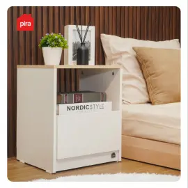 PIRA METROPOLIS OX - ARUNA NS35 MEJA NAKAS / MEJA SUDUT / MEJA SAMPING warna WHITE - PRO OAK - PIRA METROPOLIS - foto 6
