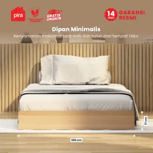 PIRA - NIDO BD100 DIPAN / DIPAN TEMPAT TIDUR / ALAS KASUR / RANJANG warna PRO OAK - PIRA - foto 2
