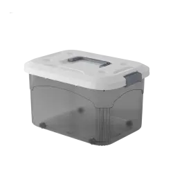 PIRA HOME - MIZU PSB 44L CONTAINER BOX / BOX PLASTIK / KOTAK PENYIMPANAN warna CLEAR GREY - PIRA HOME - foto 5