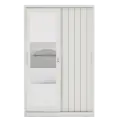 PIRA - SAXON 120N MWDSL LEMARI PAKAIAN BESI SLIDING / PINTU GESER warna WHITE - BAVARIAN - foto 3