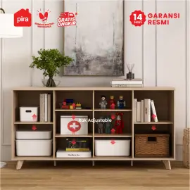 PIRA METROPOLIS -  SENDAI SB160 BUFET / LEMARI DAPUR / KABINET DAPUR / MEJA TV / SIDEBOARD warna PRO OAK - LIGHT TAUPE - PIRA METROPOLIS - foto 2