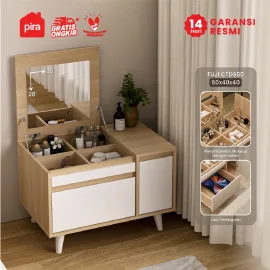 PIRA METROPOLIS OX - FUJI CTDS60 MEJA RIAS / MEJA SAMPING / MEJA MULTIFUNGSI / MEJA TAMU warna PRO OAK - WHITE - PIRA METROPOLIS OX - foto 1