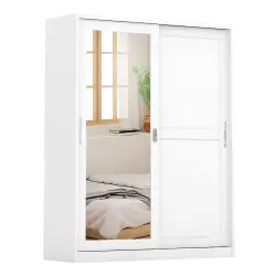 PIRA - SCHON 150A N MWDSL LEMARI PAKAIAN BESI SLIDING / PINTU GESER warna WHITE - PIRA - foto 2
