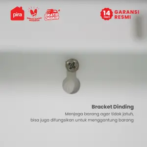 PIRA - GION AVA MSR 80T3 RAK SEPATU BESI / LEMARI SEPATU / RAK SEPATU SUSUN TERTUTUP warna WHITE - PIRA - foto 9