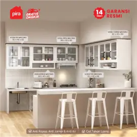 PIRA - VOSH 120 MKCWU KITCHEN SET / RAK DAPUR BESI / LEMARI DAPUR BESI / RAK DAPUR warna WHITE - PIRA - foto 2