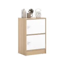 PIRA METROPOLIS OX -  ARUNA RSG2 RAK SERBAGUNA / RAK SUSUN 2 PINTU warna WHITE - PRO OAK - PIRA METROPOLIS OX - foto 5