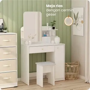 PIRA METROPOLIS - SECHA DS80 MEJA RIAS warna WHITE - METROPOLIS - foto 2