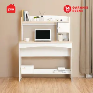 PIRA METROPOLIS - GAKU DK100 MEJA BELAJAR / MEJA KERJA / MEJA KOMPUTER / MEJA KANTOR warna WHITE - PRO OAK - PIRA METROPOLIS - foto 2