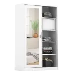PIRA METROPOLIS - HEXA 120 A MWDSL LEMARI PAKAIAN BESI SLIDING / PINTU GESER warna WHITE - KHAKI - PIRA - foto 6