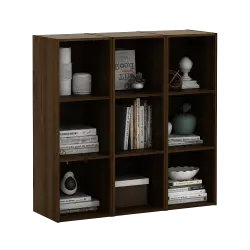 PIRA METROPOLIS - HAKO SU 3X1 RAK 3 SUSUN / RAK SUSUN SERBAGUNA / RAK BUKU warna BROWN WALNUT - PIRA METROPOLIS - foto 6