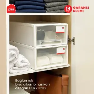 PIRA METROPOLIS OX - ARUNA BLS120 LEMARI PAKAIAN 3 PINTU FULL RAK warna PRO OAK - LIGHT TAUPE - PIRA METROPOLIS OX - foto 7