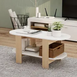 PIRA METROPOLIS - MORTA CT90 MEJA TAMU warna WHITE - PRO OAK - PIRA METROPOLIS - foto 3