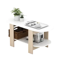 PIRA METROPOLIS - MORTA CT90 MEJA TAMU warna WHITE - PRO OAK - PIRA METROPOLIS - foto 6