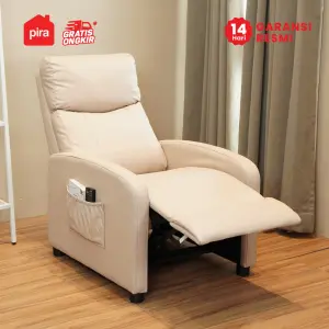 PIRA - DERBY 1 RS L SOFA / SOFA RECLINER / PUSH BACK RECLINER SOFA 1 SEATER warna BEIGE - PIRA - foto 2
