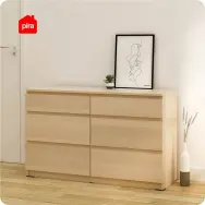 PIRA -  LINUS CH3+3 LEMARI LACI warna PRO OAK - PIRA - foto 1