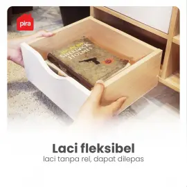 PIRA METROPOLIS OX - FUJI TV1200 MEJA TV / RAK TV / LEMARI TV warna PRO OAK - WHITE - PIRA METROPOLIS OX - foto 6