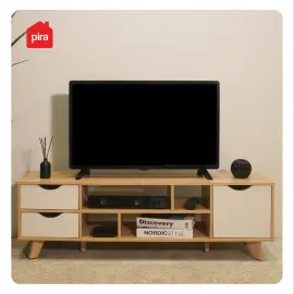 PIRA METROPOLIS OX - FUJI TV1200 MEJA TV / RAK TV / LEMARI TV warna PRO OAK - WHITE - PIRA METROPOLIS OX - foto 8