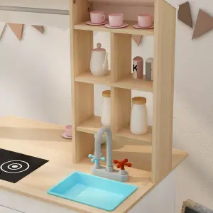 PIRA KIDS - MAGU SHOP PP PRETEND PLAY KANTIN / MARKET BOOTH / GEROBAK WARUNG MAINAN ANAK warna PRO OAK - WHITE SM - PIRA KIDS - foto 5