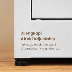 PIRA - BOLT MSR DR RAK SEPATU / LEMARI SEPATU BESI / RAK BESI SERBAGUNA warna WHITE - PIRA - foto 7