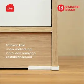 PIRA METROPOLIS OX - ARUNA 1P LEMARI PAKAIAN 1 PINTU / LEMARI BAJU warna PRO OAK - WHITE - PIRA METROPOLIS OX - foto 9