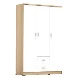 PIRA METROPOLIS OX -  ASTA 3PL LEMARI PAKAIAN 3 PINTU warna PRO OAK - WHITE - PIRA METROPOLIS OX - foto 7