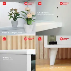 PIRA -  TORY SC35 RAK DISPLAY / RAK BUKU / SHOWCASE / LEMARI PAJANGAN / LEMARI HIAS warna PRO OAK - PIRA - foto 4