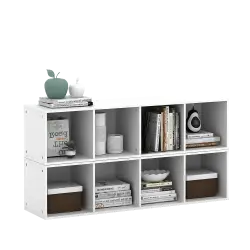 PIRA METROPOLIS -  HAKO SU 4X1 RAK 4 SUSUN / RAK SUSUN SERBAGUNA / RAK BUKU warna WHITE - PIRA METROPOLIS - foto 5