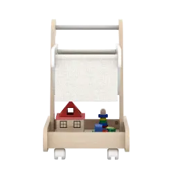 PIRA KIDS - MAGU TROLLEY PP PRETEND PLAY TROLI / KERETA DORONG MAINAN ANAK warna PRO OAK - WHITE SM - PIRA KIDS - foto 7