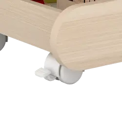 PIRA KIDS - MAGU TROLLEY PP PRETEND PLAY TROLI / KERETA DORONG MAINAN ANAK warna PRO OAK - WHITE SM - PIRA KIDS - foto 8