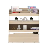 PIRA KIDS - TEDDY BC RAK BUKU ANAK / RAK BUKU MONTESSORI warna PRO OAK - WHITE - PIRA KIDS - foto 7