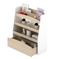 PIRA KIDS - TEDDY BC RAK BUKU ANAK / RAK BUKU MONTESSORI warna PRO OAK - WHITE - PIRA KIDS - foto 8