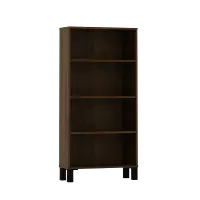 PIRA OX - POLKA BC60 RAK BUKU MINIMALIS SERBAGUNA 4 TINGKAT warna BROWN WALNUT - PIRA OX - foto 6